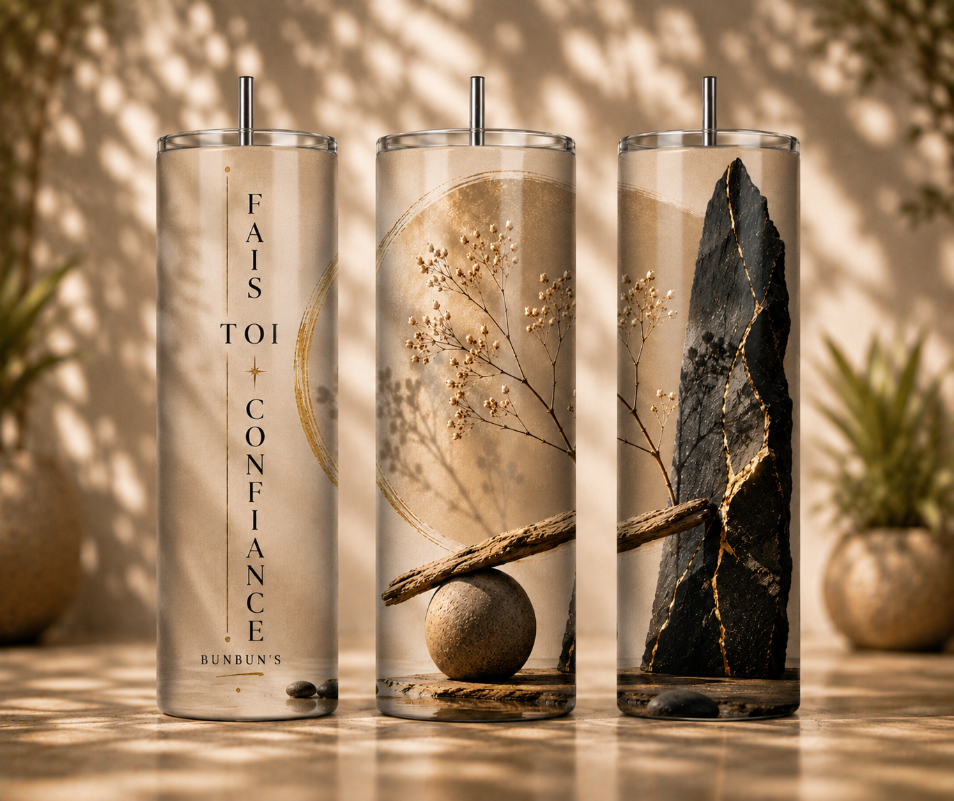 Gobelet Positif Inspirant "Plusieurs Modèles différents" 20oz – Tumbler Minimaliste avec Paille Métal