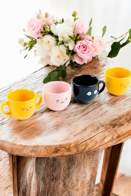 Set de 4 tasses à espresso kawaii