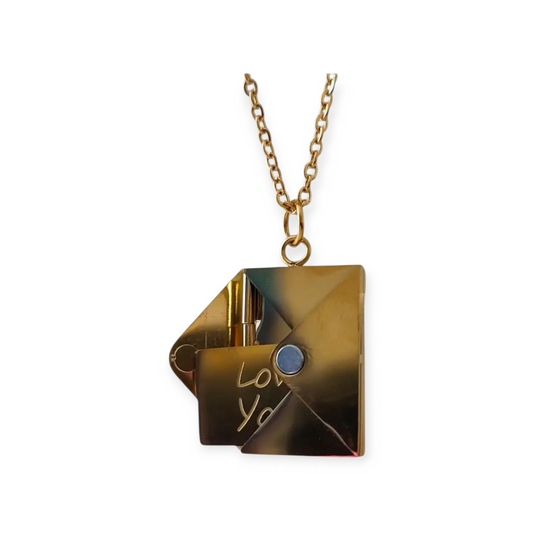 Collier Enveloppe Love you
