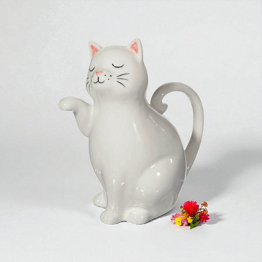 Arrosoir Chat blanc