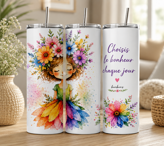 Gobelet Motivation "Choisis Le Bonheur" - BunBun'S